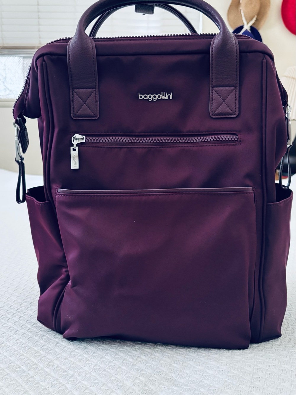 Baggallini Plum Travel Backpack